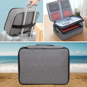 Водоотпорна торба заштитена со лозинка за документи и вредни предмети | DOCTURO