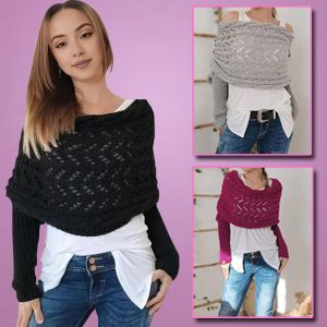 Плетен накитник со ракави | KNITKA