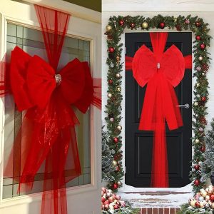 Голема панделка за божиќни и празнични украси | RUBYBOW