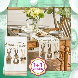Покривка за маса со велигденски мотив | EASTERUNNER 1+1 БЕСПЛАТНО