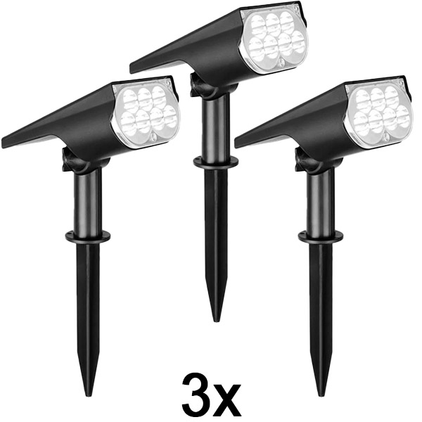 3x Надворешно соларно рефлекторско светло | SPOTIKE