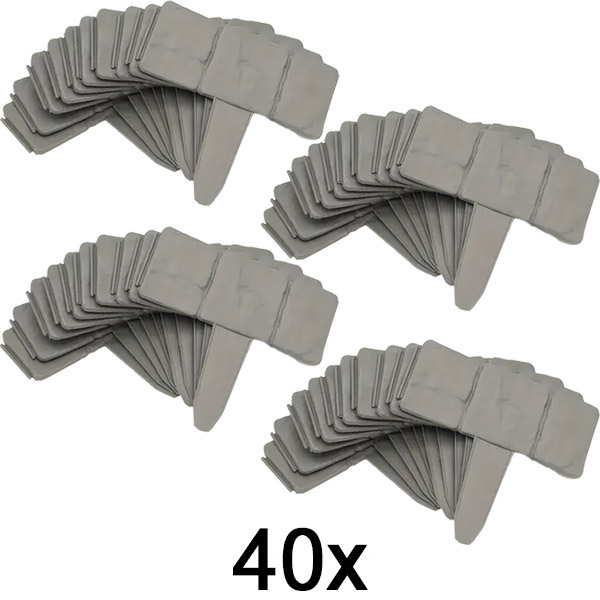 4x Камени огради за градина (10 парчиња) | MINIFENCE