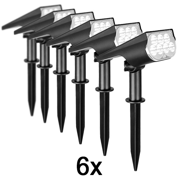 6x Надворешно соларно рефлекторско светло | SPOTIKE